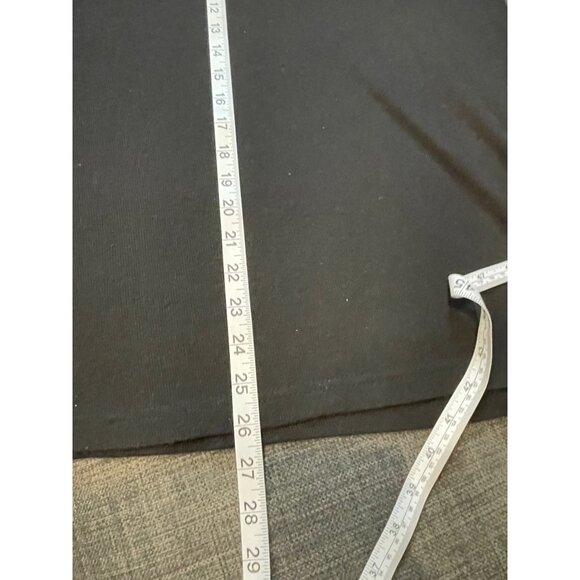 Gepetto Black V Neck Long Sleeve Top Rhinestone Snowflake Design Sz M - Picture 10 of 10